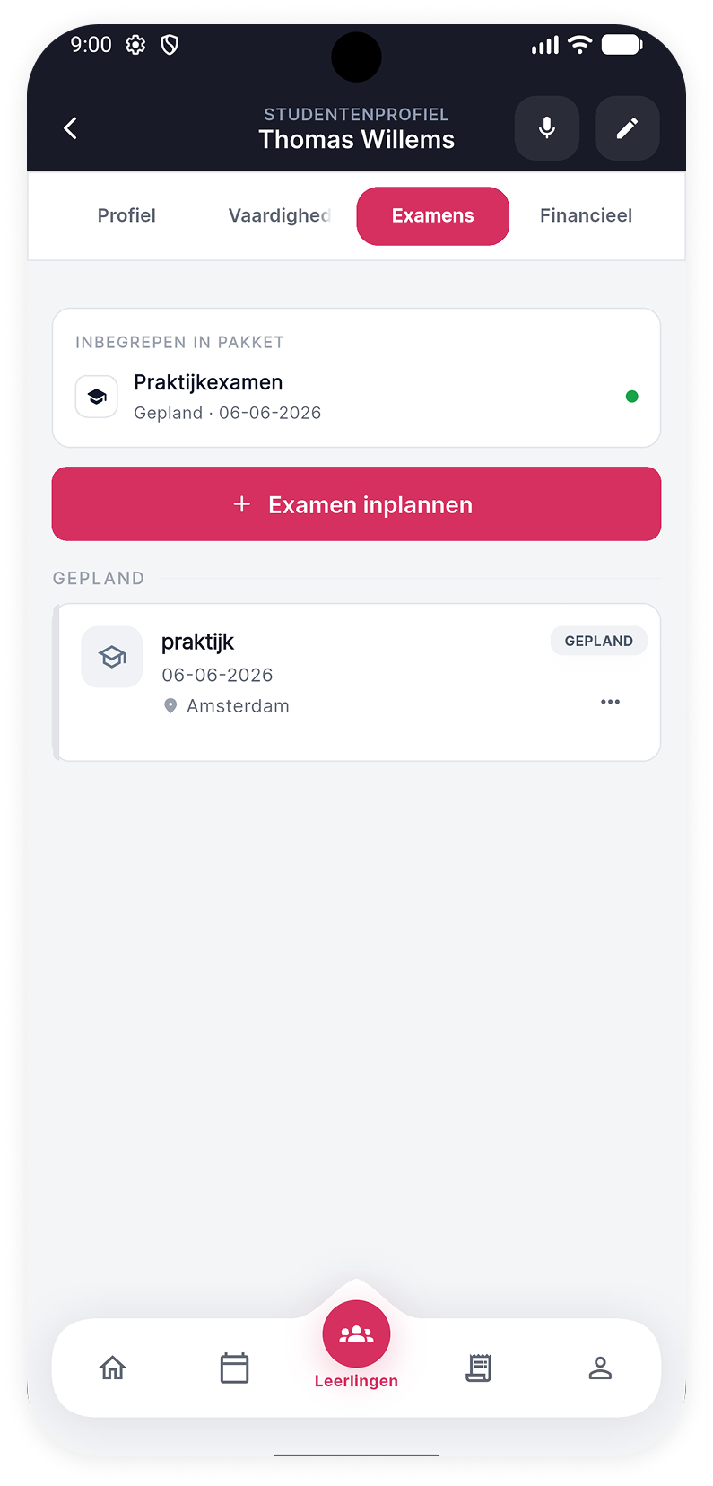 Examens overzicht